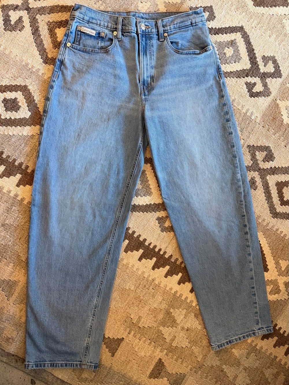 Calvin Klein Jeans Light Blue High-Rise Relaxed Denim